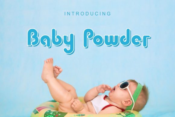 Baby Powder Typeface for Joyful Handmade Branding