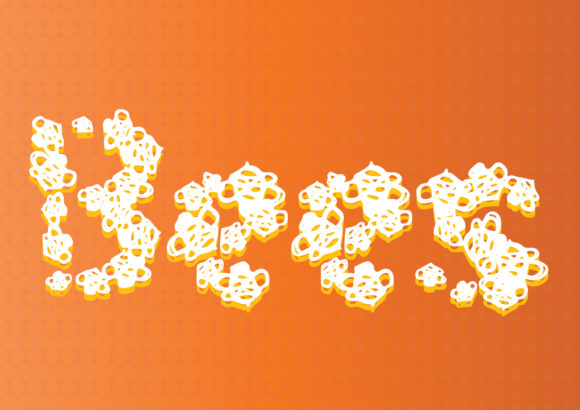 Bees Font for Editorial Design
