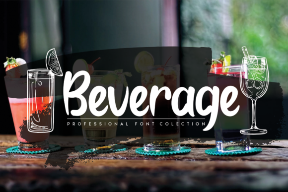 Beverage Display Font for Memorable Brand Content