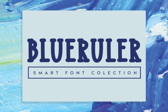 Blueruler Font: A Display Typeface for Creative Crafters