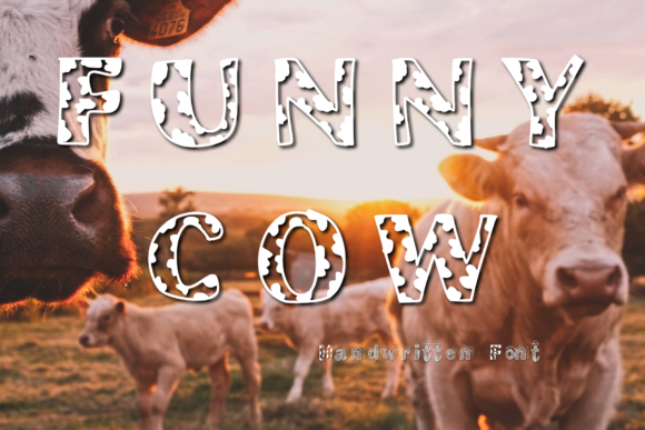 Bringing Funny Cow Font to Life in Handmade Designs