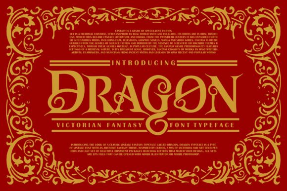 Dragon Display Font for Editorial Design