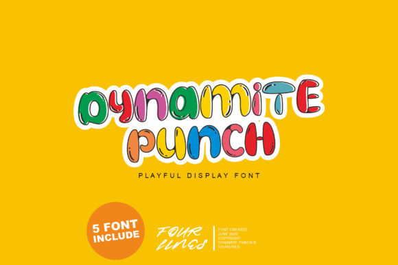 Dynamite Punch Font for Playful Editorial Design
