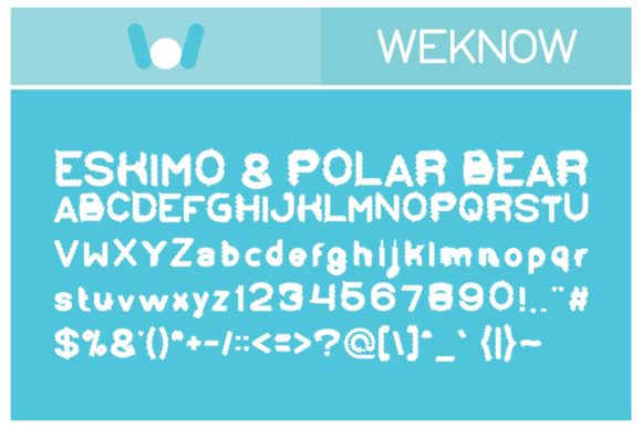 Eskimo and Polar Bear Font: A Bold Display Typeface for Creative Makers