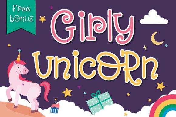 Girly Unicorn Font for Creative Business Branding