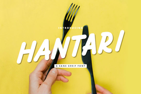 Hantari Display Font for High-Impact Campaign Design