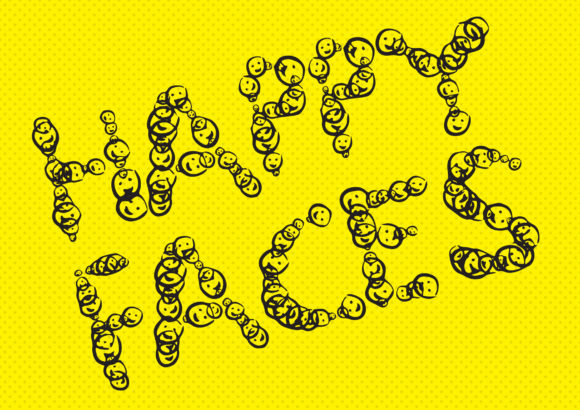 Happy Faces Font for Cheerful Editorial Design