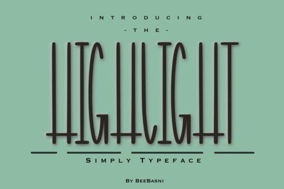 Highlight Display Font: A Quirky Touch for Memorable Branding