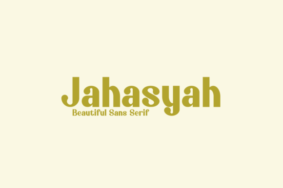 Jahasyah Font: Elevate Your Display Typography Game