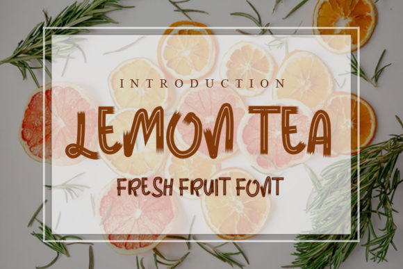Lemon Tea Display Font for Creative Publishing