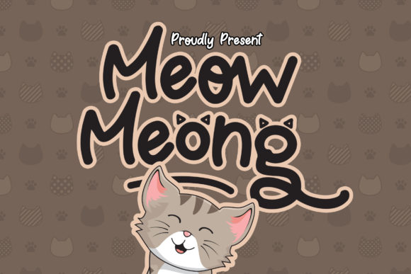 Meow Meong: A Sweet Display Font for Creative Branding