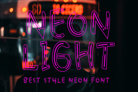 Neon Light Typeface Review: A Versatile Display Font for Modern Branding