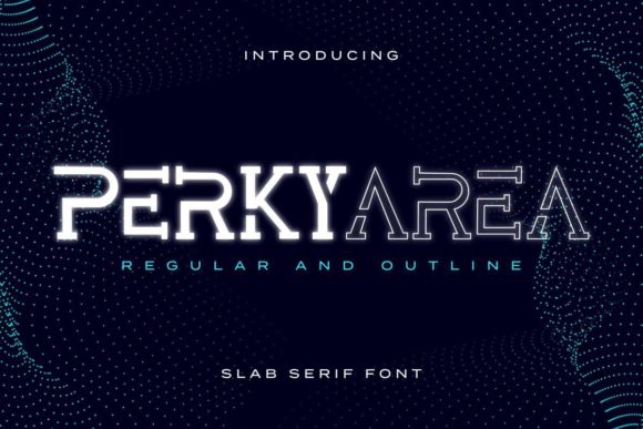 Perky Area Display Font for Modern Web Design