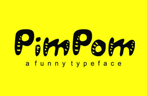 Pimpom Font in Creative Branding Projects