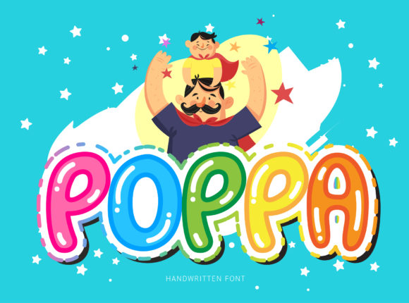 Poppa Display Font: A Sweet and Colorful Typeface for Editorial Design