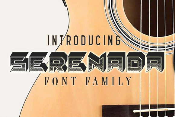 Serenada Font: A Bold and Elegant Display Typeface for Creative Projects
