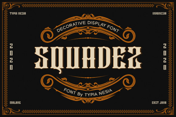 Squadez Font Review: A Vintage Powerhouse for Display Typography